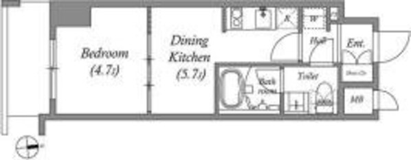 クオリタス浅草橋の物件間取画像